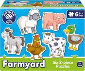 Farmyard - Six 2 Piece Puzzles
