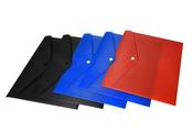 EASON ELITE A4 ASSORTED BUTTON WALLET 5 PACK