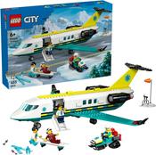 LEGO City Emergency Air Ambulance Plane 60465, Snow Scooter and Toy Airplane Building Set