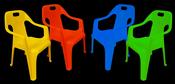 Kids Durable Plastic Stackable Chair in 4 Assorted Colours