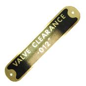 Badge - Valve Clearance