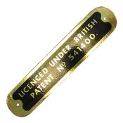 Badge - Patent Plate