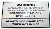 Decal - Main PTO Warning