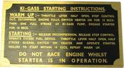 Badge - Ki-Gas Starting Instructions