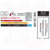 Decal Kit - Warning &amp;amp; Operations