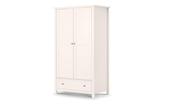 Maine 2 Door Combination Wardrobe Surf White