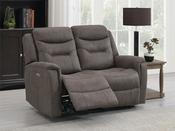 Harrogate 2 seater electric sofa in brown image