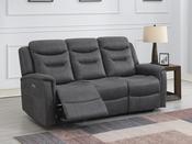 Harrogate 3 seater electric sofa in grey image