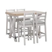 Salcombe Stone Grey Bar Table Set