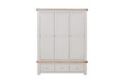 Doune 3-Door Wardrobe in Taupe