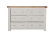 Doune 6-Drawer Dressing Chest in Taupe