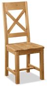 Salisbury Cross Back Chair with Wooden Seat image