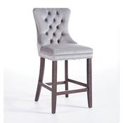 Kacey Grey Stool – Antique Leg image