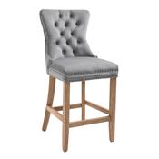 Kacey Grey Stool Brushed Leg image
