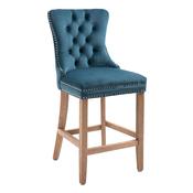 Kacey Teal Stool Brushed Leg image