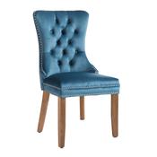 Kacey Teal Chair Brushed Leg image