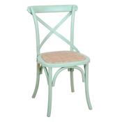 Cross Back Chair Green