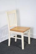 Thames Dining Chair – Cream and Oak image