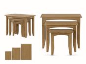 Kilkenny Oak Nest of 3 Tables image