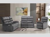Savoy 3 + 2 Electric Suite in Grey image