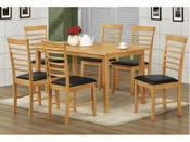 Hanover 1x6 Dining Set (Light Oak) (6 Chairs) image