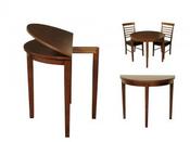 Hanover Half Moon Dining Table (Dark) image