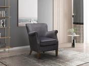 Harlow Vintage Armchair in Charcoal Grey image