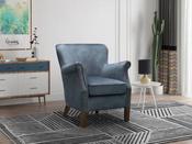 Harlow Vintage Armchair in Steel Blue image