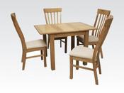 Kilmore Oak 80cm Extension Dining Set with 4 Chairs image