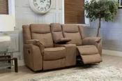 Brooklyn Hazel 2 Seater Recliner Console