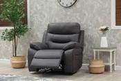 Bruno Grey Recliner Armchair