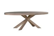 Falun Oval Dining Table Large Smoked Oak
