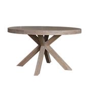 Falun Dining Table Round Smoked Oak