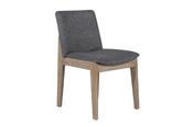 Falun Dining Chair Smoked Oak Dark Grey