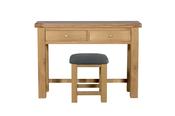 Delaney Dressing Stool Oak and Grey