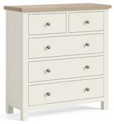 Modern Country Coconut White 2 Over 3 Chest
