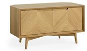 Valencia Oak Corner Media Unit