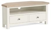 Modern Country Coconut White Corner TV Unit
