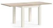 Modern Country Coconut White Flip Top Table