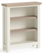 Modern Country Coconut White Low Bookcase - KD