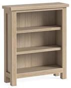 Modern Country Oak Low Bookcase