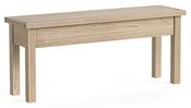 Modern Country Oak Shallow Storage Bench