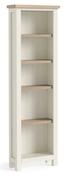 Modern Country Coconut White Slim Bookcase - KD