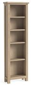 Modern Country Oak Slim Bookcase