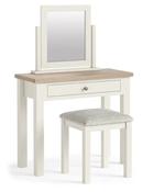 Modern Country Coconut White Vanity Mirror