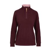 Big Heart Women's Heavier Half Zip Fleece Top in Mulberry image