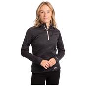 Fairford Women's Half Zip Fleece Top in Black Marl image
