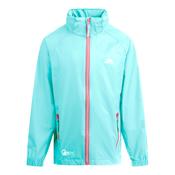 Qikpac X Kids' Waterproof Packaway Jacket in Aquamarine image
