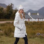 Lainey Women's DLX Longer Waterproof Down Jacket in White