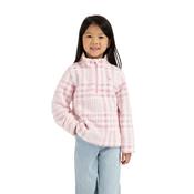 Booker Girls Half Zip Fleece in Sweet Pink